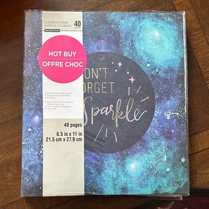 Recollections Sparkle Scrapbook Album - Blue and Purple